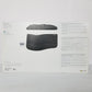 MICROSOFT Wired Ergonomic Keyboard bottom view retail packaging against white background
