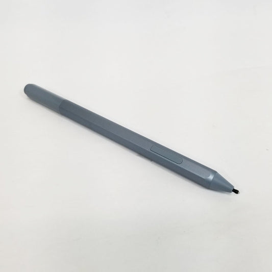 Gray stylus pen on a white background