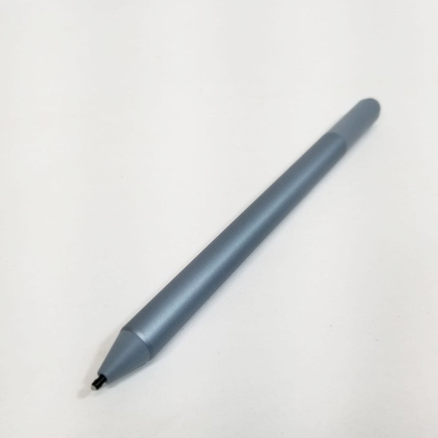Gray stylus pen on a white background
