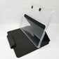 UAG Lucent case propped up in stand position showing transparent tablet holder.