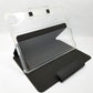 UAG Lucent case for ipad shown in upright position used as tablet stand on a white background.
